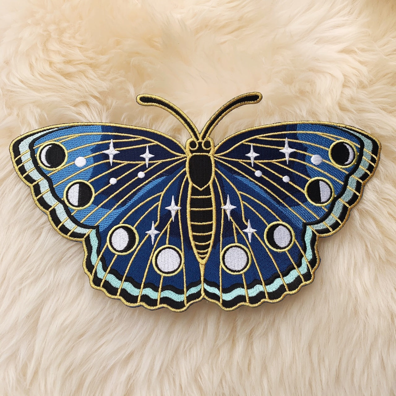 Lunar Butterfly XL Iron On Patch