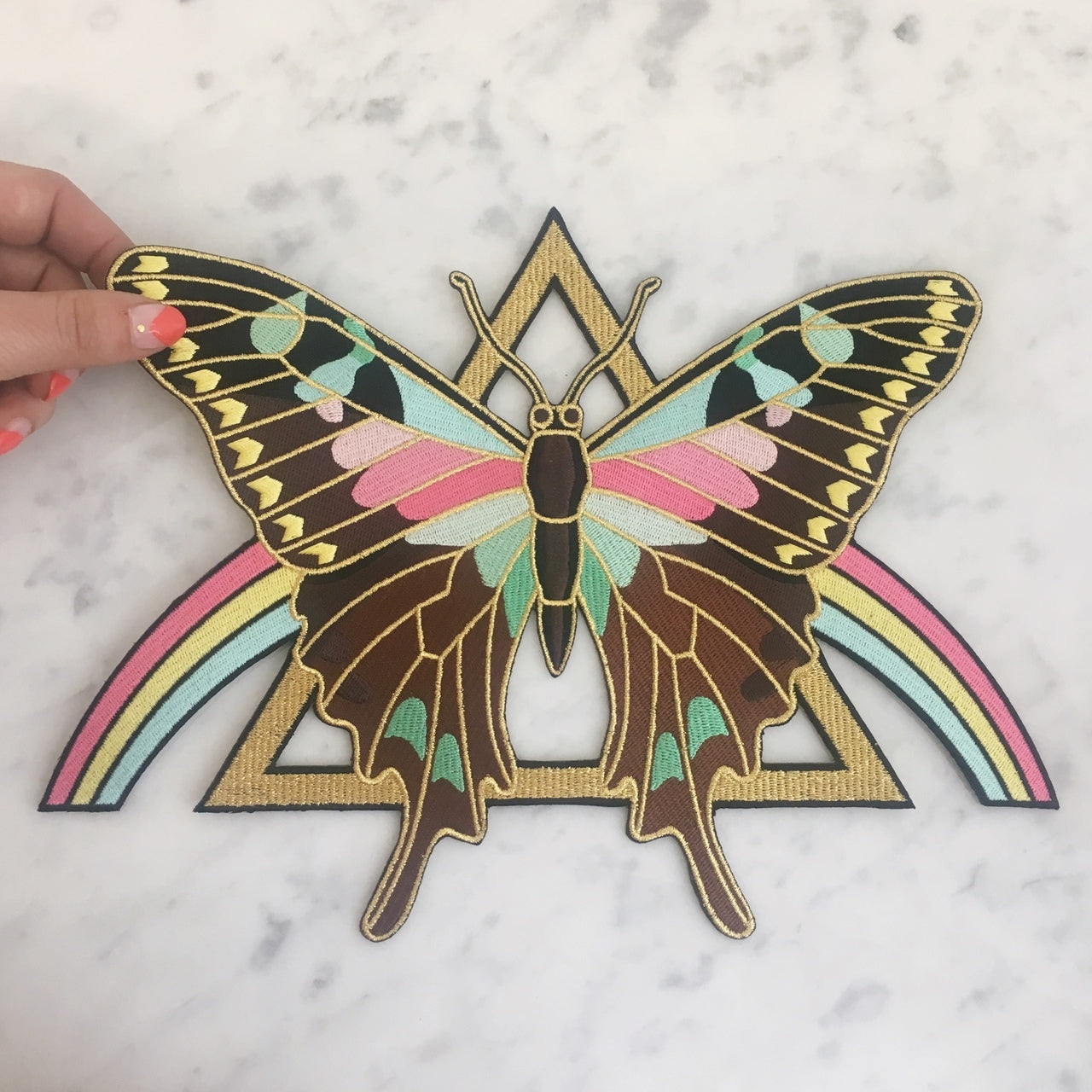 Mystical Butterfly Rainbow Back Patch
