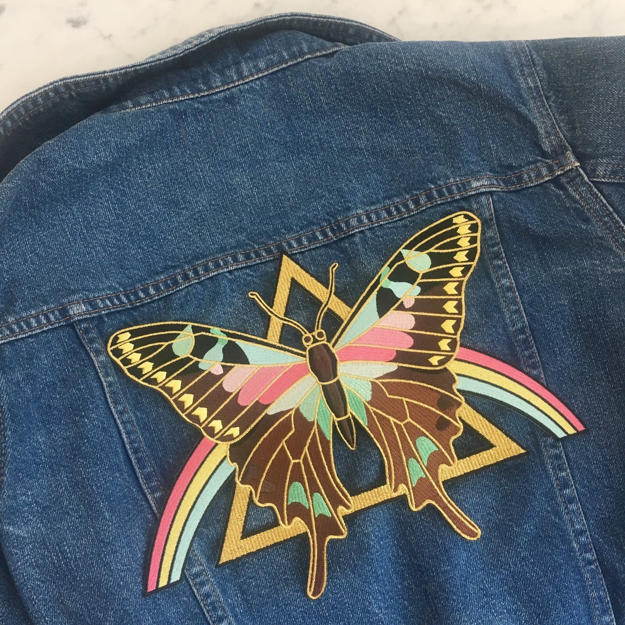 Mystical Butterfly Rainbow Back Patch